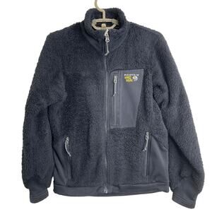 Mountain Hardwear Womens Black Fleece Zip Up Jacket Size Small